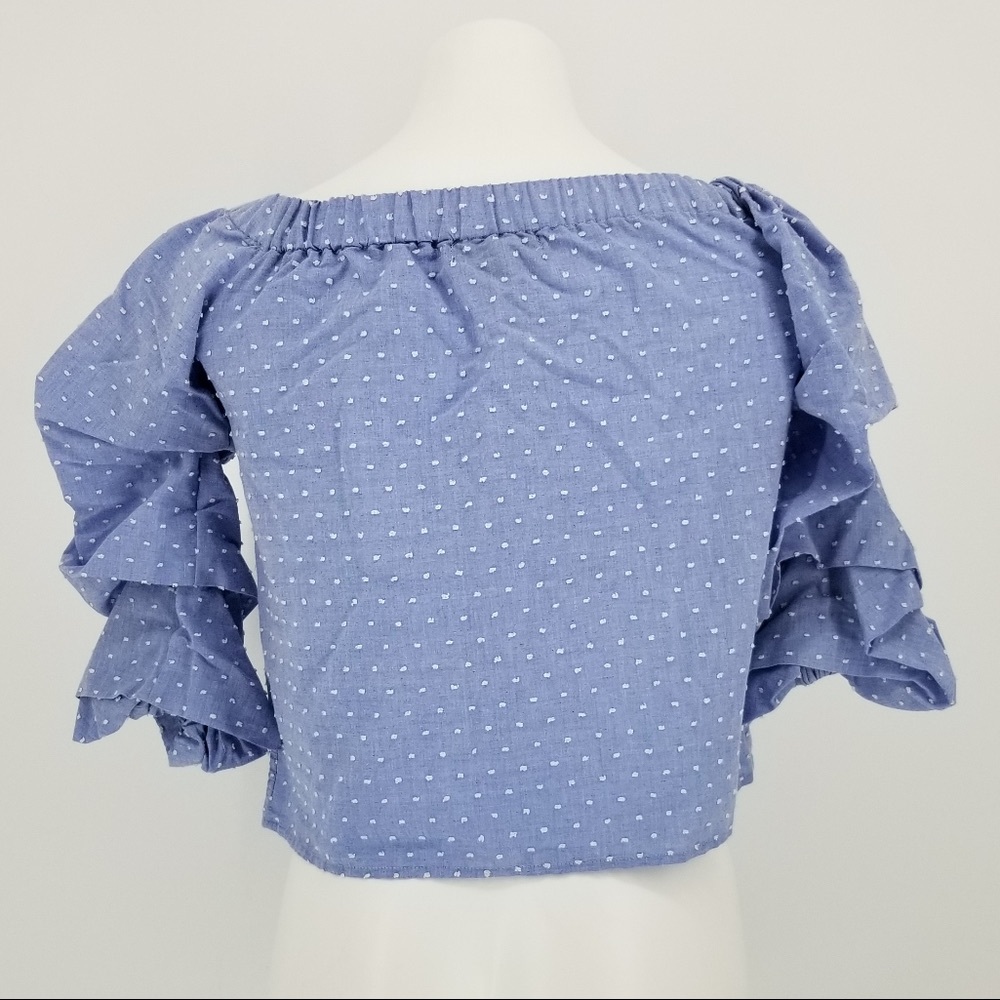 Romeo & Juliet Couture Off Shoulder Blouse - Picture 5 of 7